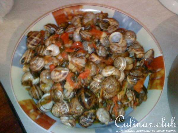 Улитки с луком