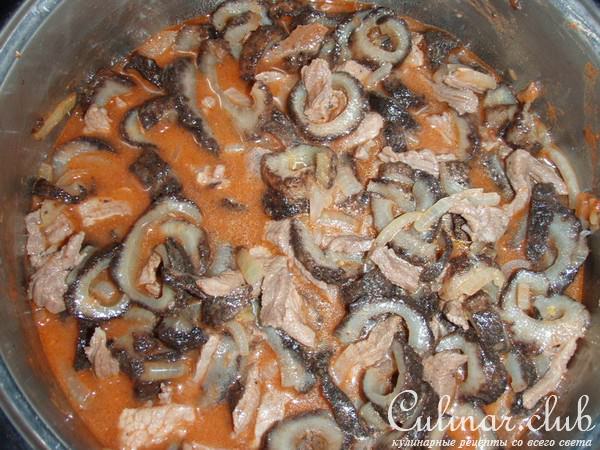 СКОБЛЯНКА ИЗ КУКУМАРИИ С МЯСОМ