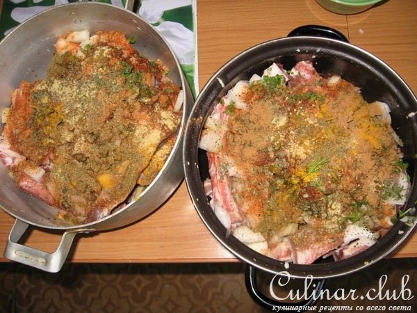 Шашлык из свиных ребер нежный