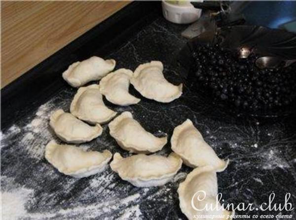 Вареники с черникой 