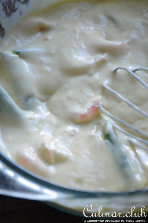 Блинчик с луком и креветками