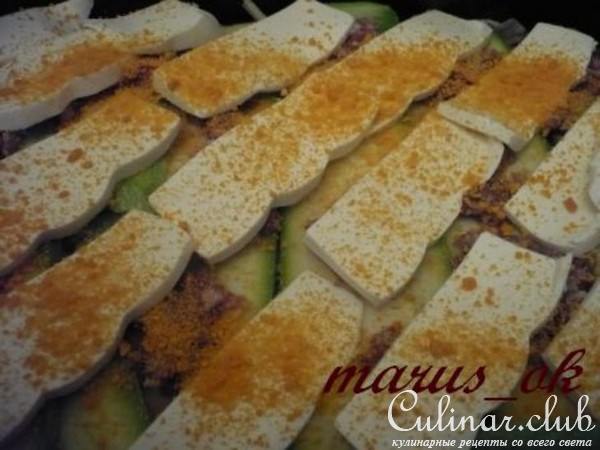 «Лазанья» с капустой, цукини и тремя сырами