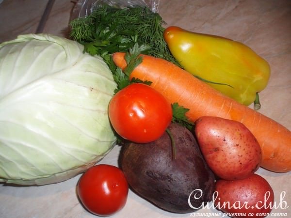 Борщ с курицей (вариант)