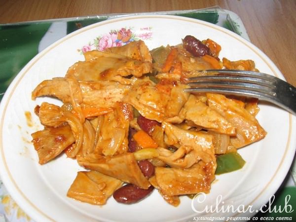 Соевое мясо/белок вкусно.