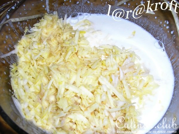 Оладьи с яблоками