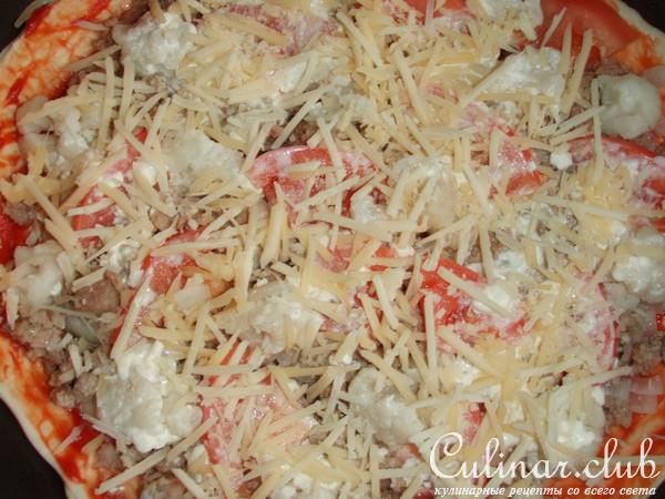 ПИЦЦА МЯСНАЯ С ЦВЕТНОЙ КАПУСТОЙ