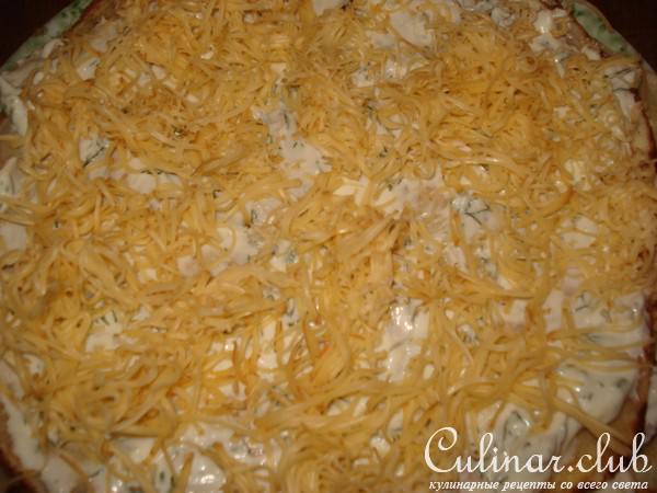 блинный торт со шпротами