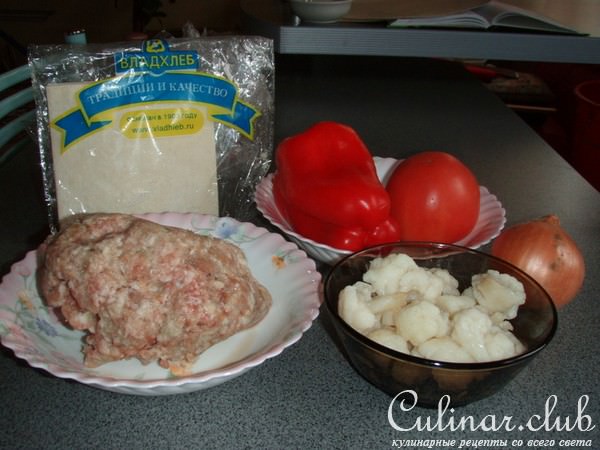 ПИЦЦА МЯСНАЯ С ЦВЕТНОЙ КАПУСТОЙ