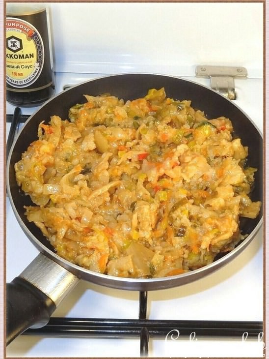 Хлебный бочонок с овощами