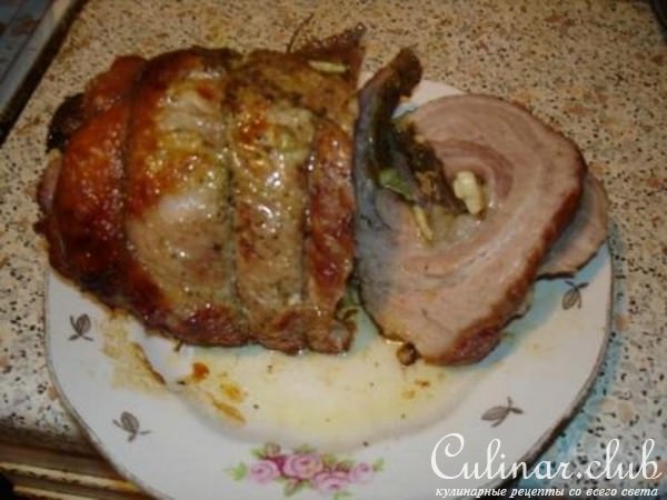 рулет из сала