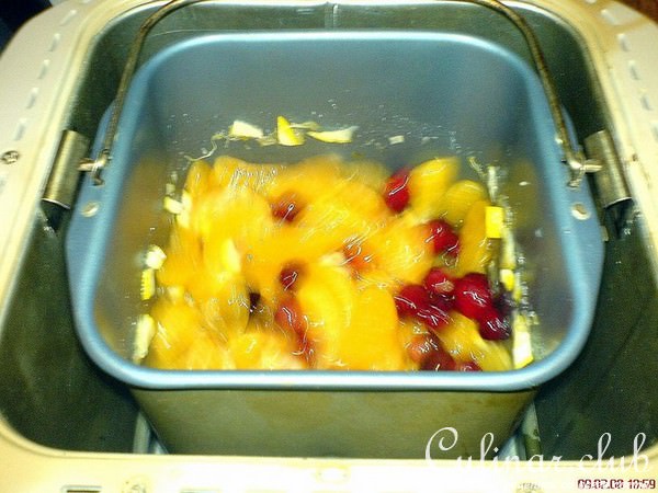 Джем из мандаринов и клюквы