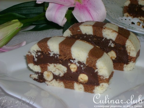 Рулет с фундуком