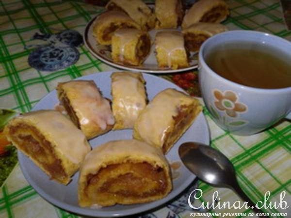 Морковные рулетики с вареньем