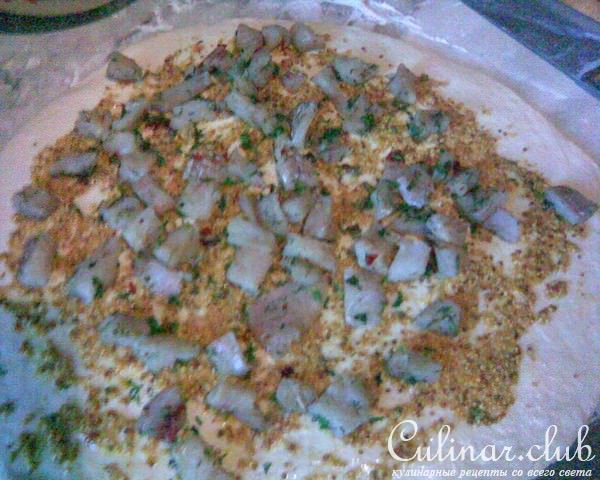 Рыбный пирог (рулет с минтаем и зернами горчицы)