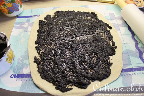 Маковый рулет. Постный