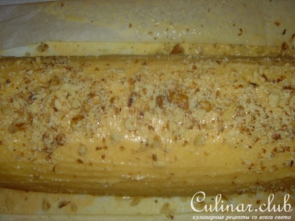 Рулет с арахисовой пастой