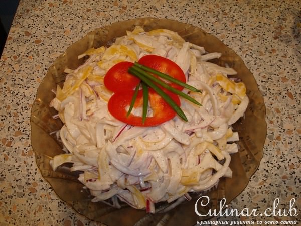 Салат из кальмаров