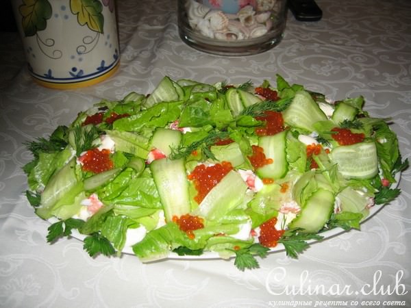 Салат из крабового мяса