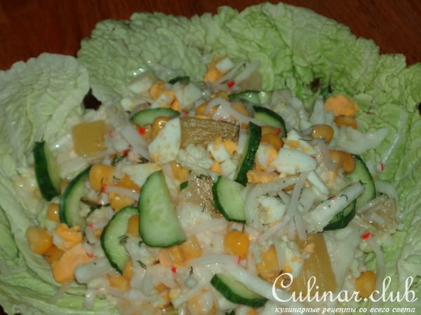 салат с крабовыми палочками