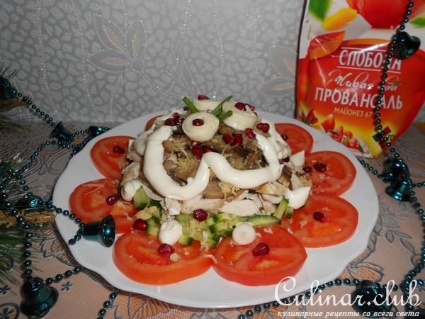 Слоеный салат к празднику