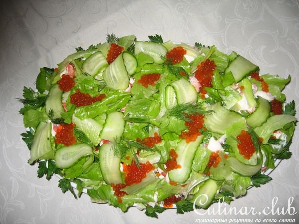 Салат из крабового мяса