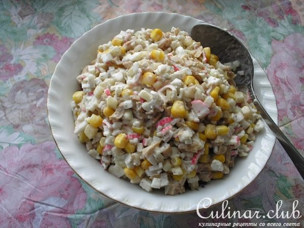 Салат с крабовыми палочками