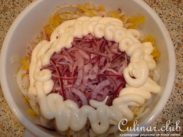 Салат из кальмаров