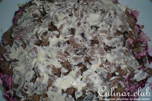 Салат с мясом и морковью по-корейски