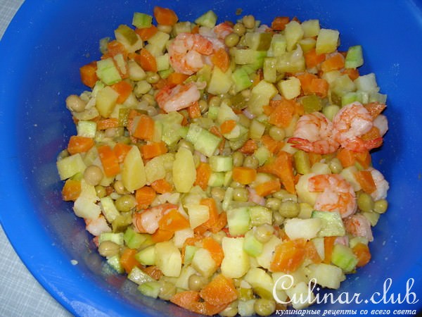 Салат"Раковая шейка"