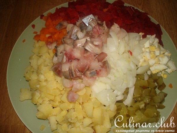 Винегрет с селедкой