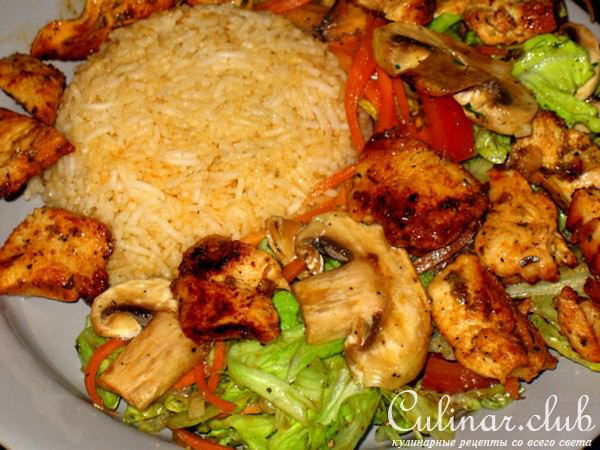 Лёгкий салат "Сезонный",с сырыми шампиньонами