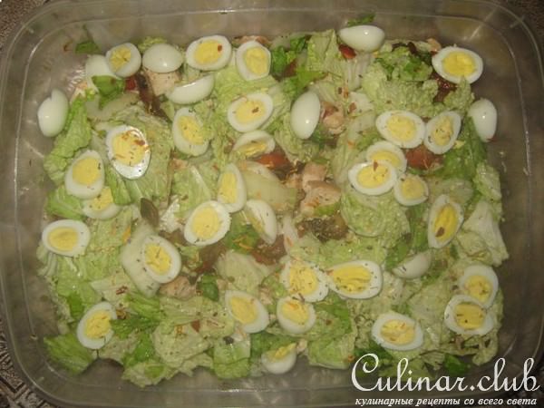 Салат Цезарь а ля натюрель