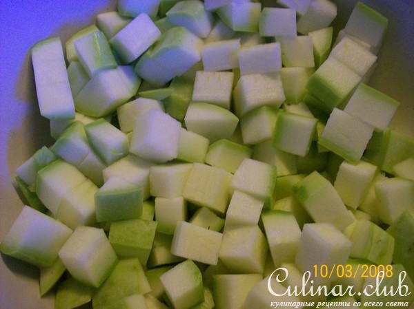 Салат из кабачков и цветной капусты