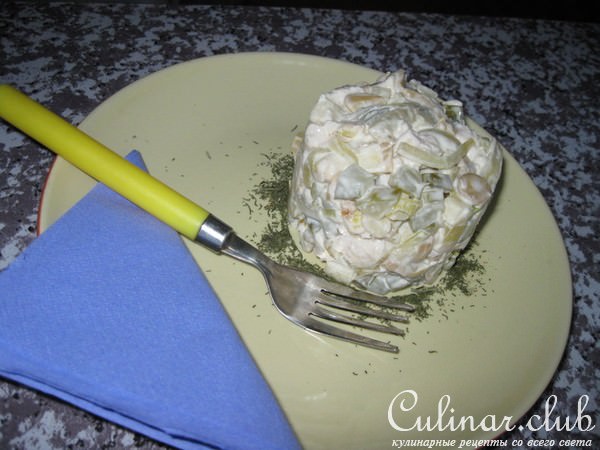 Салат нежный и сытный