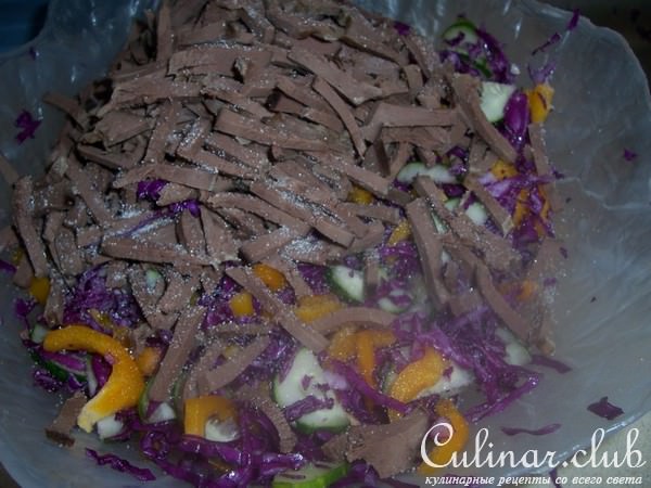 салат с сердцем