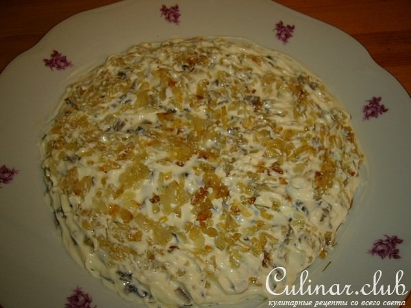 Салат "Грибной" слоями