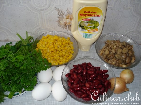 салат " Дружба овощей"