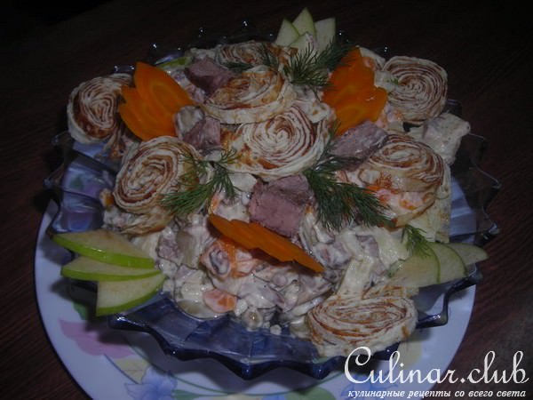 Салат по - казахский.