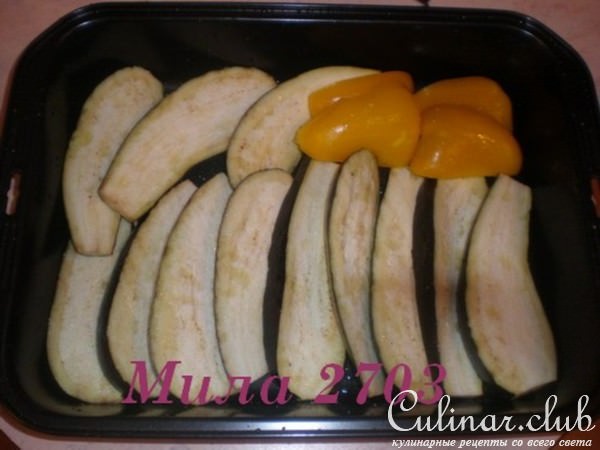 «Пианино» салат из печеных овощей с сыром и гренками