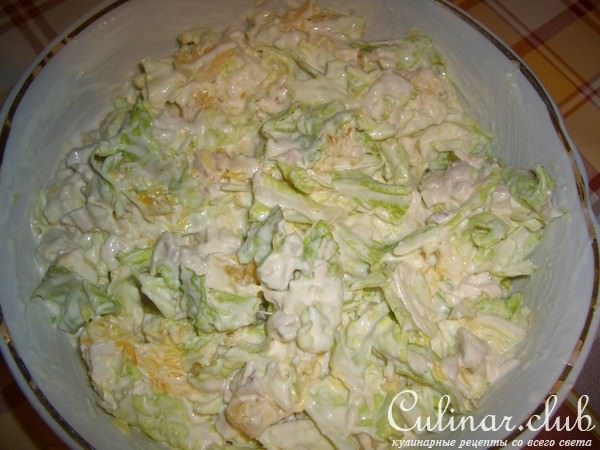 Куриный салат с апельсинами