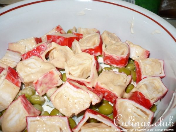 Салат крабовый острый