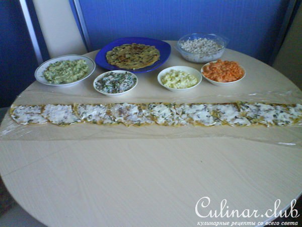 Салат "Грибной пенёк" 