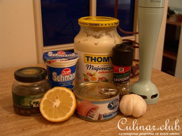 Салат с заправкой из тунца