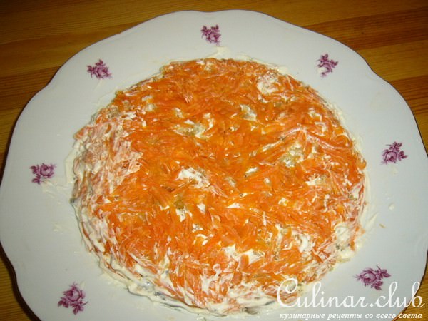 Салат "Грибной" слоями