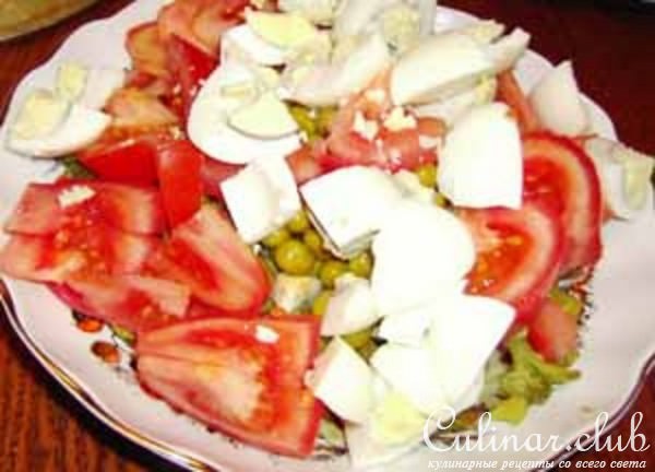 Салат с брокколи и фетой