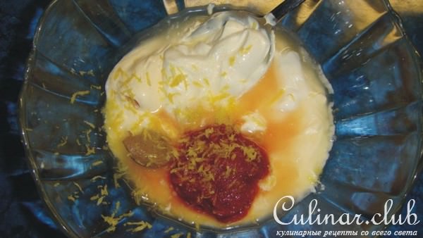 Коктейль из мяса птицы.
