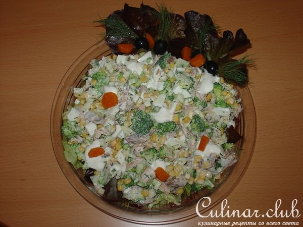 Салат с брокколи,……..