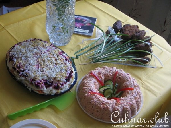 Салат "Снежная Юрмала"