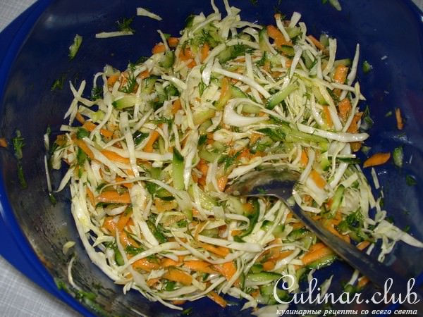 Салат"Капустник"быстрый и вкусный