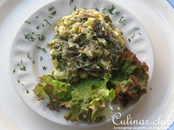 Салат с морской капустой(вариант) 